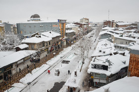 بارش برف در رشت